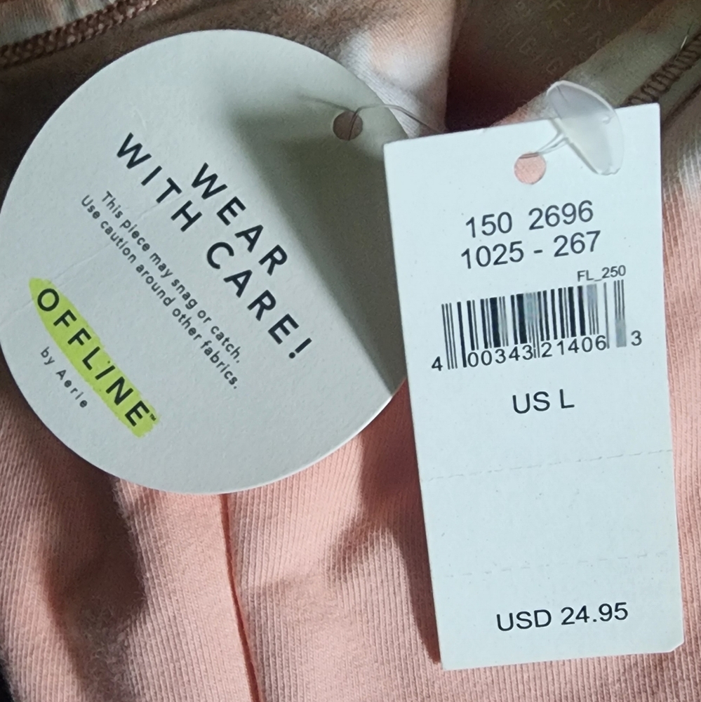 Offline By Aerie Tie Dye Sports Bra with Wide Straps.  Size Large NWT I'll - Picture 3 of 4